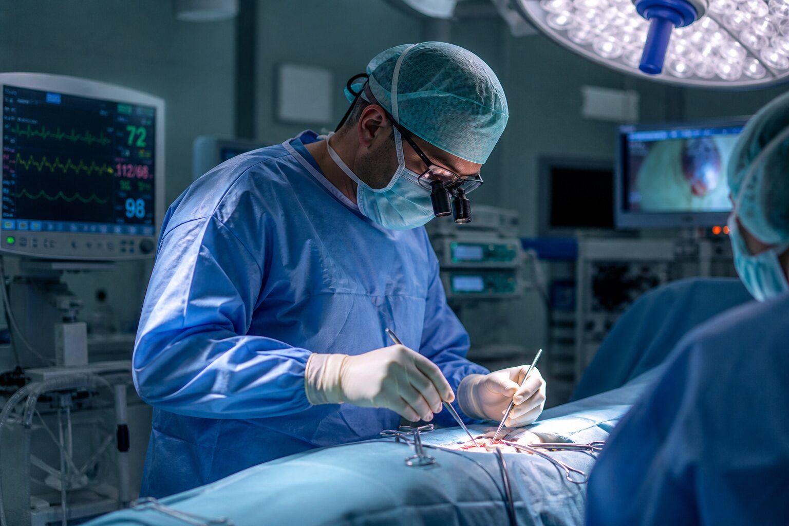Chrirurg OP Chirurg beim operieren